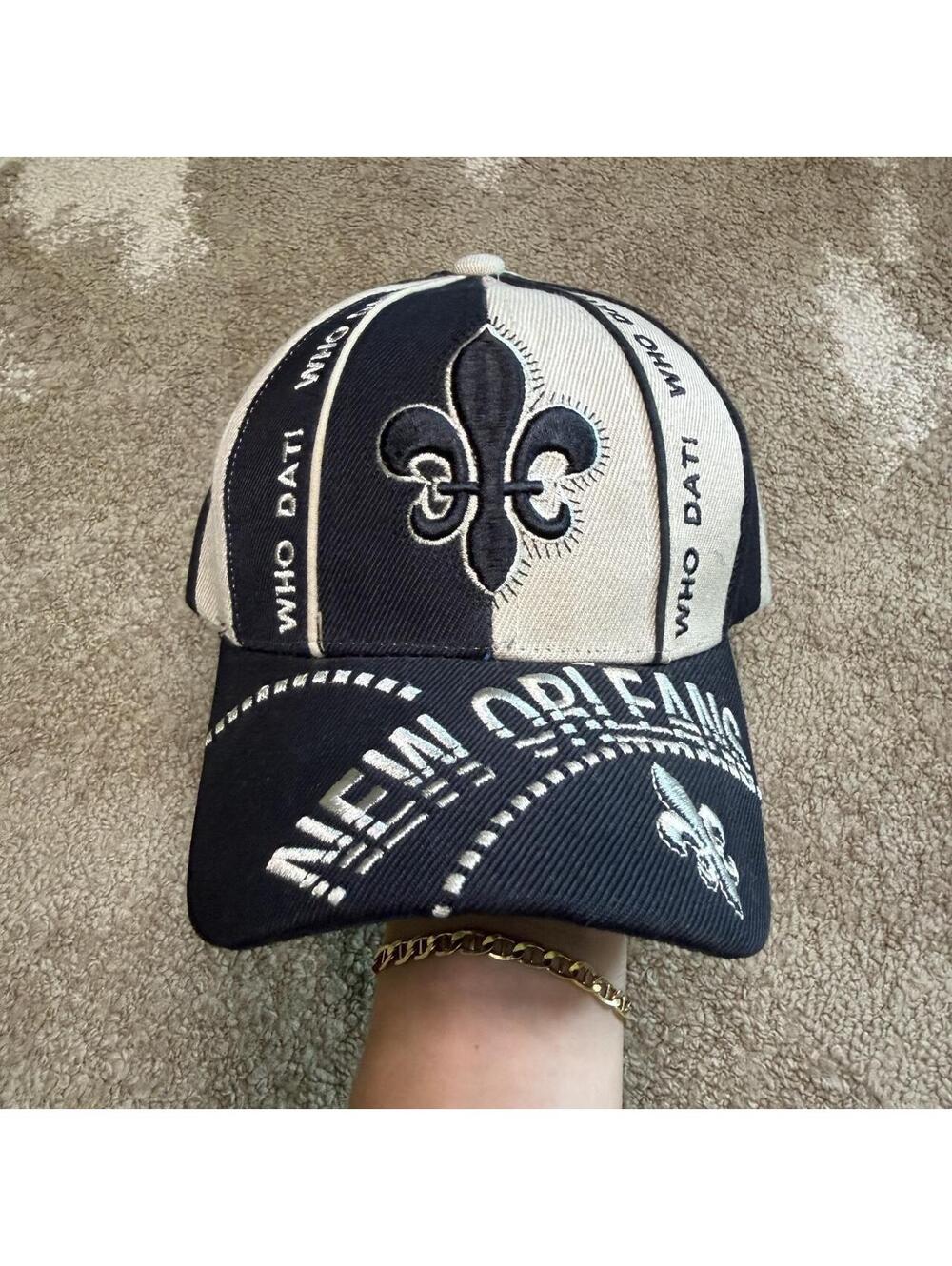 ⚜️ LOUD Y2K NEW ORLEANS SAINTS "WHO DAT" HAT // Adjustable